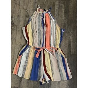 Striped Multicolor Romper